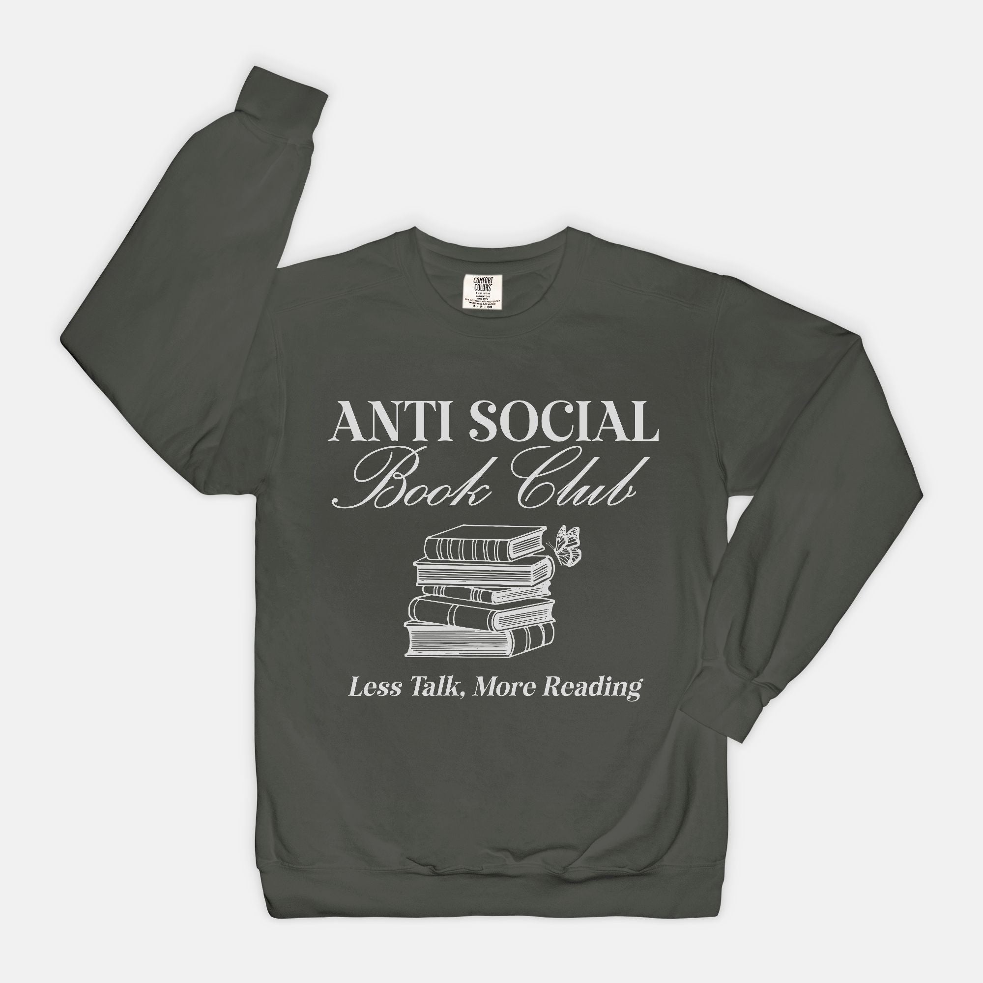 Anti-Social Book Club Comfort Color Crewneck
