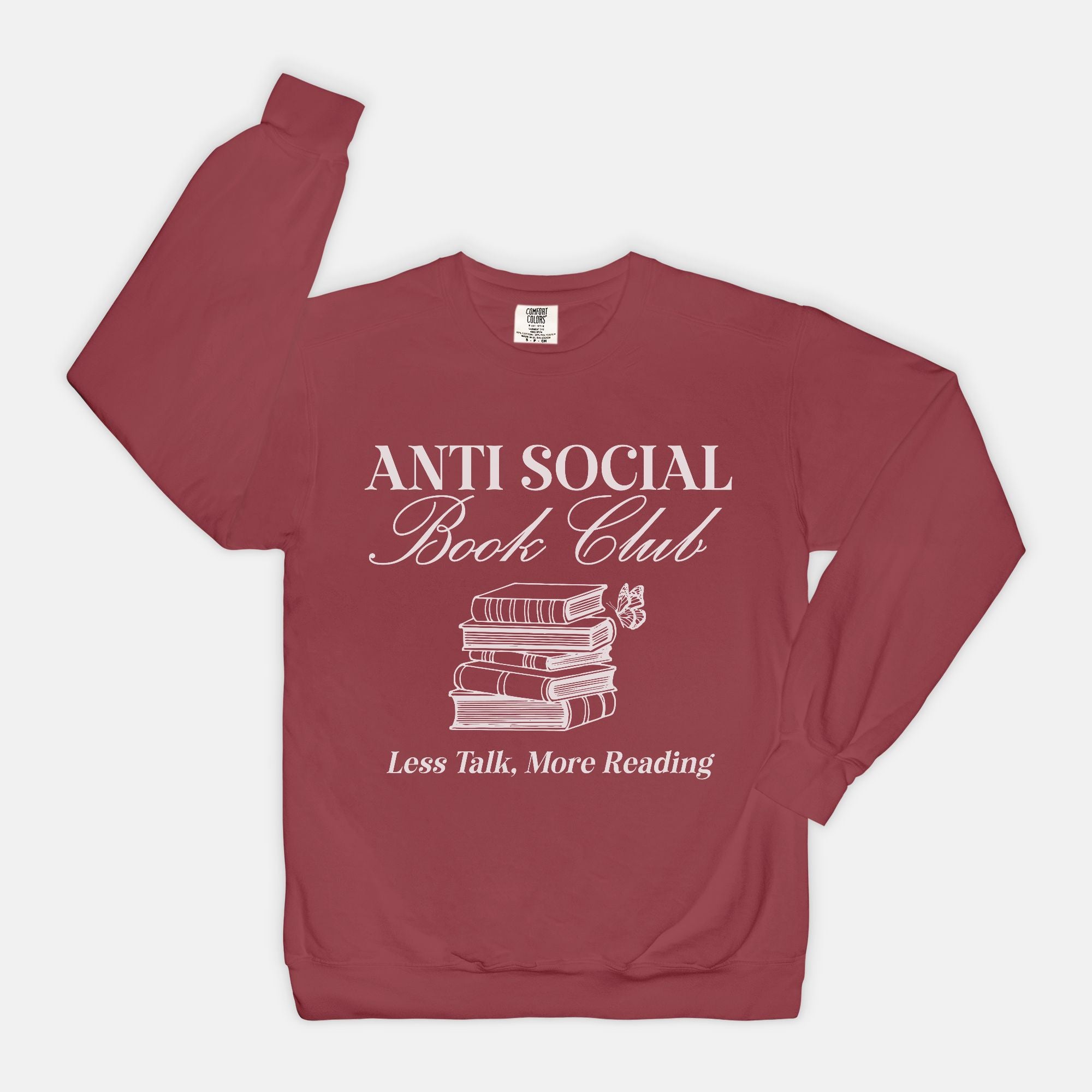 Anti-Social Book Club Comfort Color Crewneck