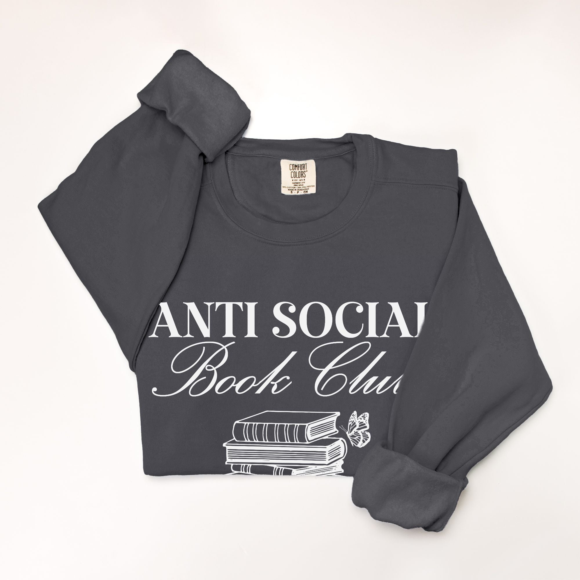 Anti-Social Book Club Comfort Color Crewneck