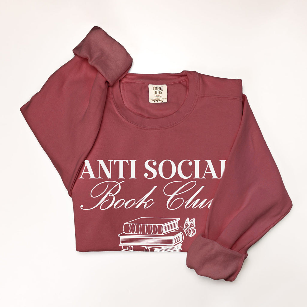 Anti-Social Book Club Comfort Color Crewneck