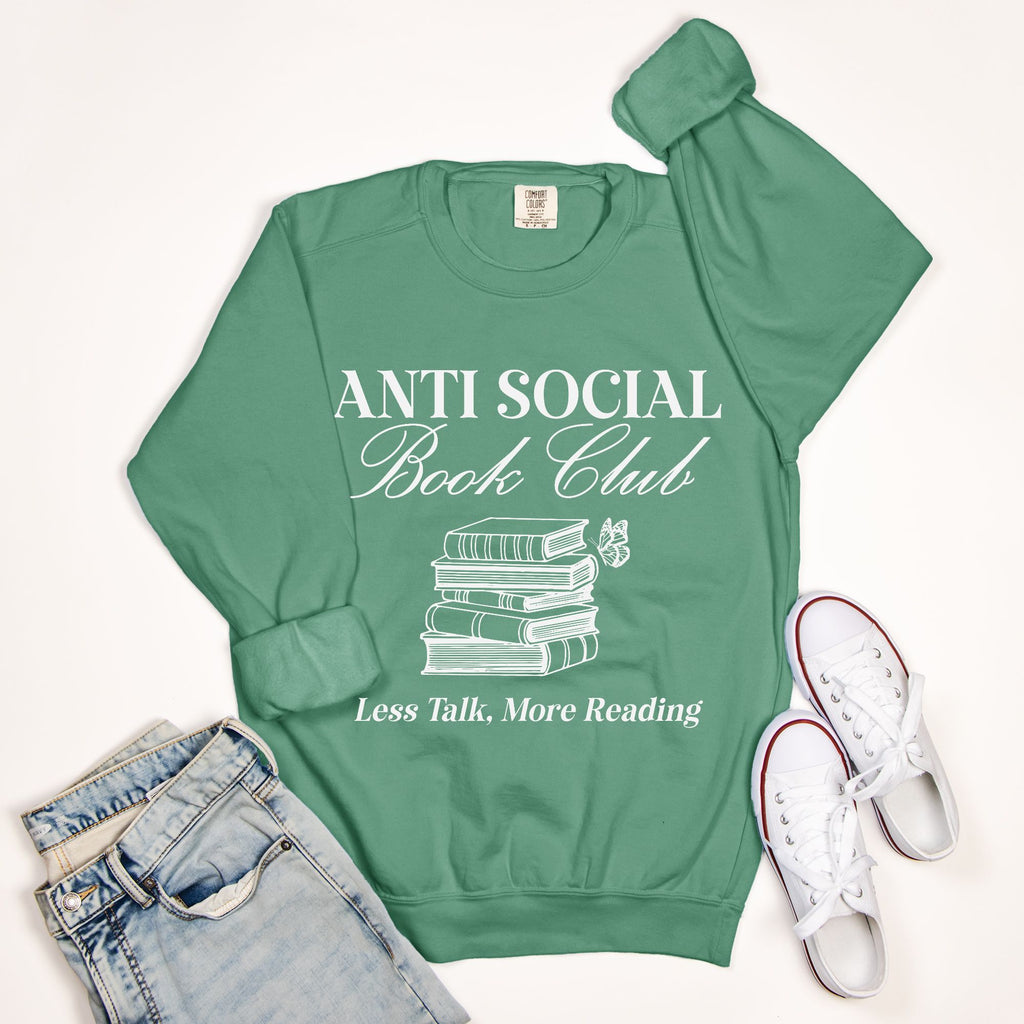 Anti-Social Book Club Comfort Color Crewneck