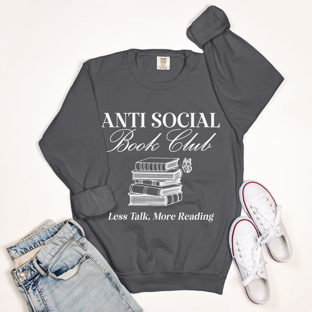 Anti-Social Book Club Comfort Color Crewneck