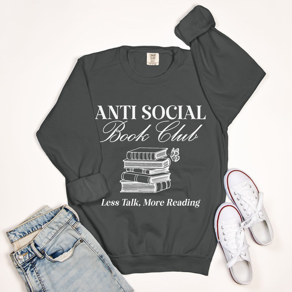 Anti-Social Book Club Comfort Color Crewneck