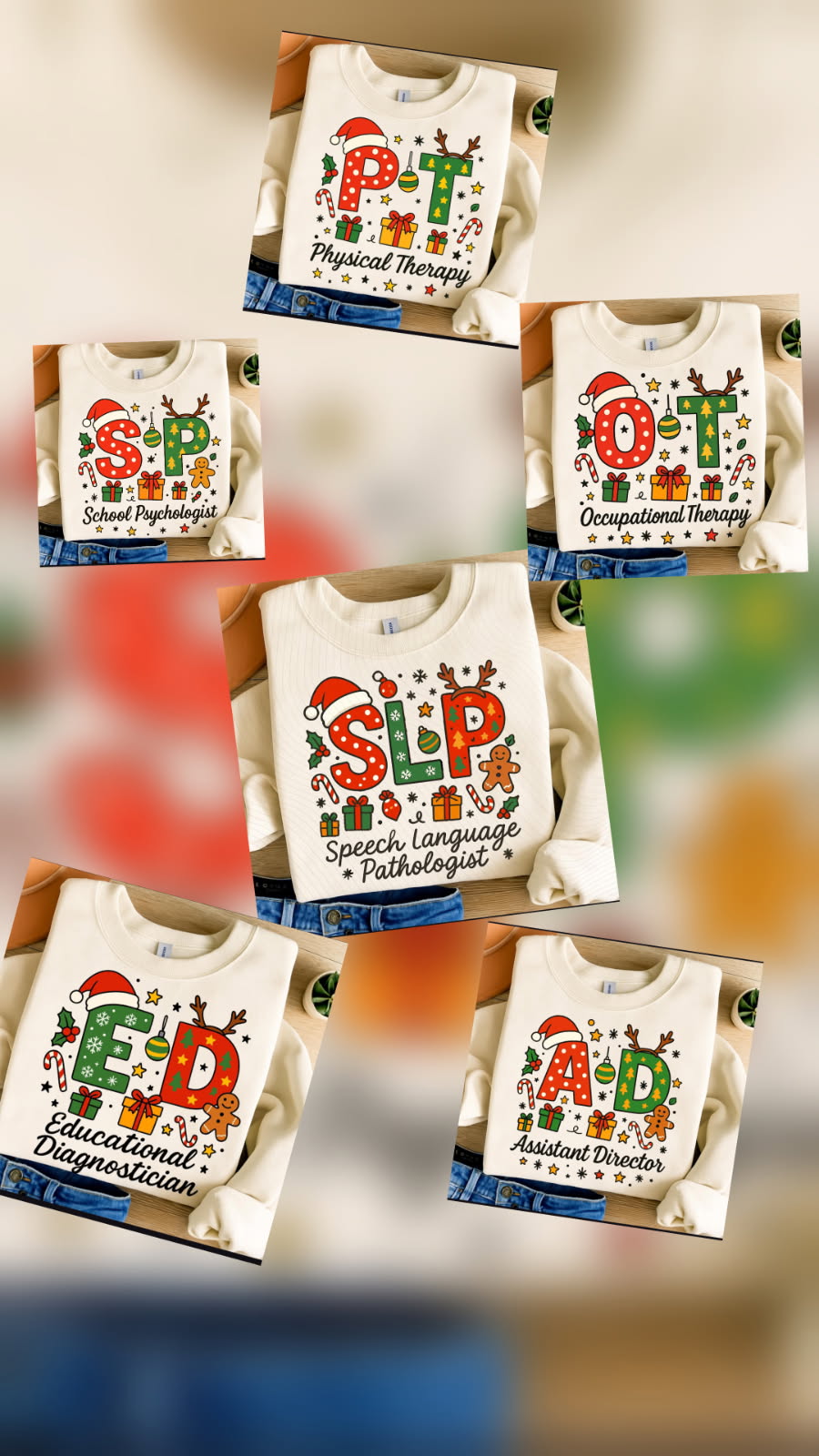 Holiday Theme Professions