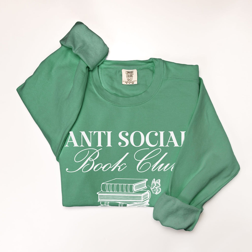 Anti-Social Book Club Comfort Color Crewneck