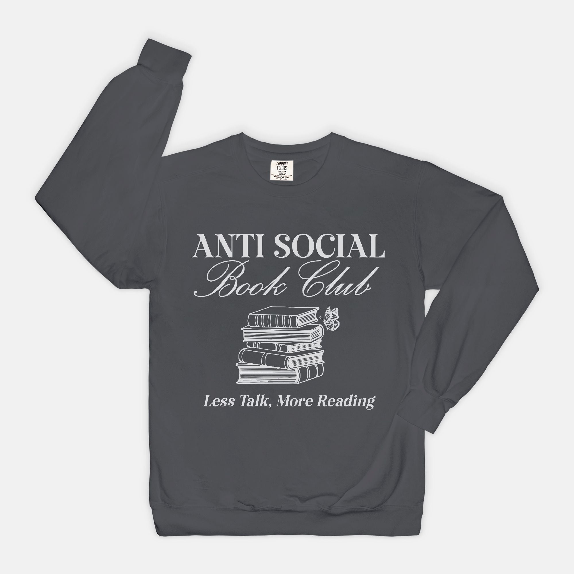 Anti-Social Book Club Comfort Color Crewneck