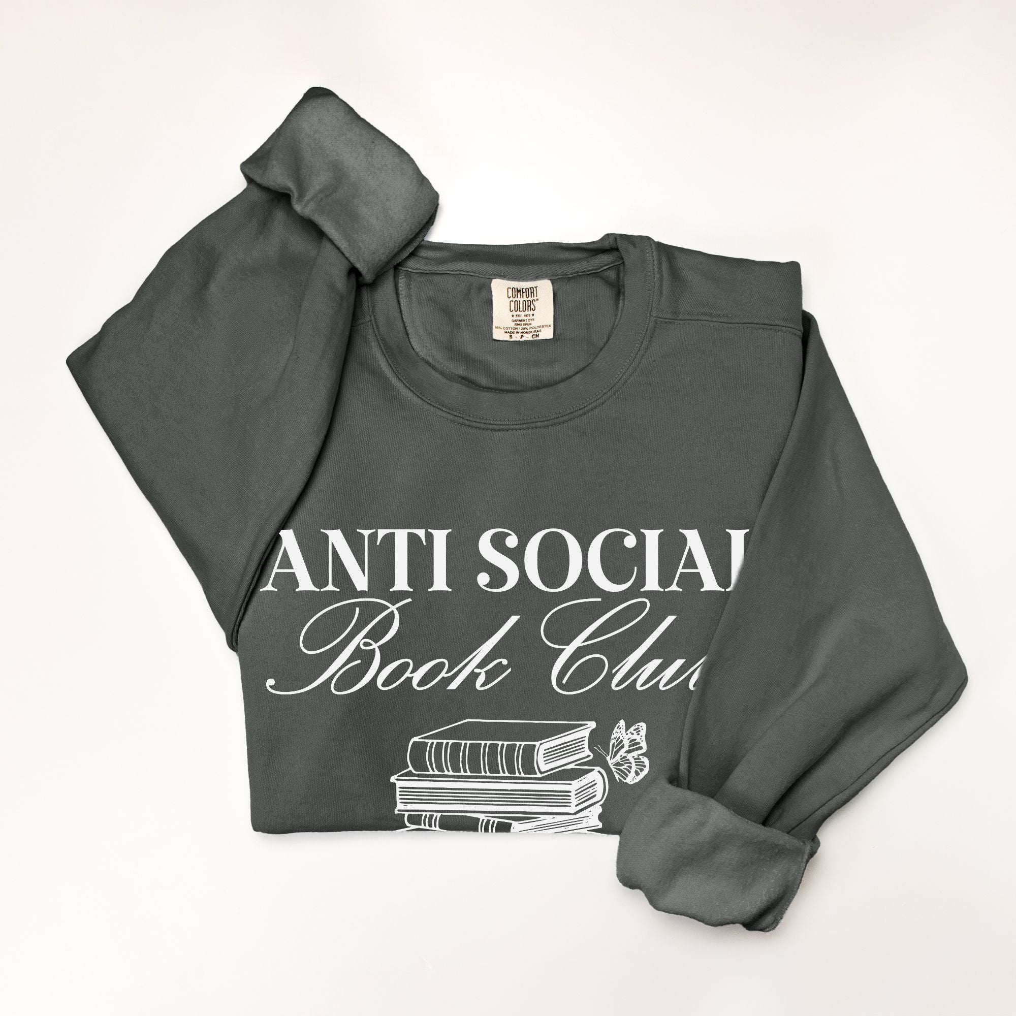 Anti-Social Book Club Comfort Color Crewneck