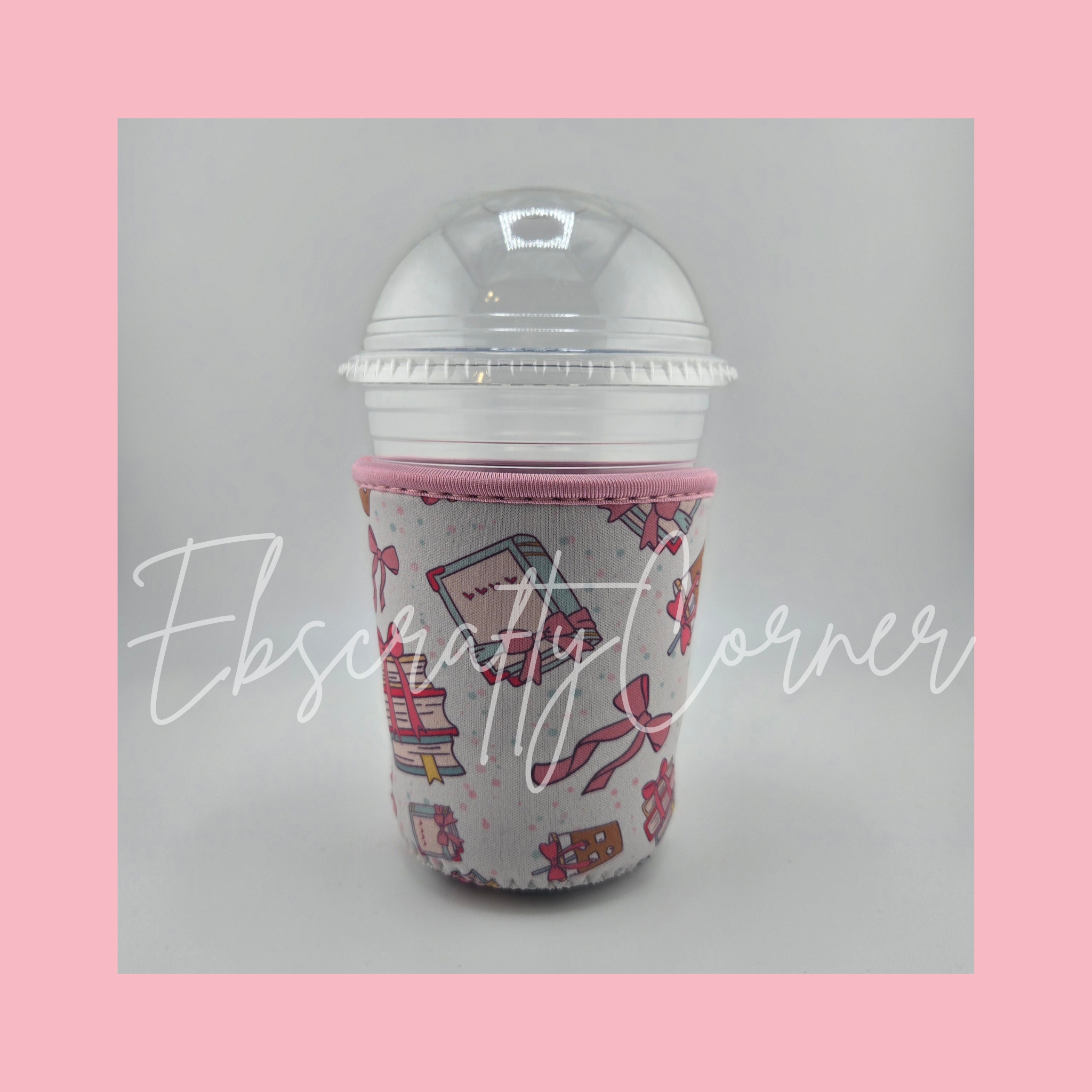 Pink Pages Cup Sleeve